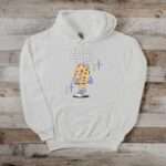 Kinder Hoodie Einschulung – Cheeky Crunchy Classy Motiv – Farben Weiß und Schwarz 6