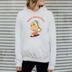 Kinder Hoodie Einschulung – Smart Snack Start Motiv – Farben Weiß und Schwarz5
