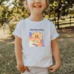 Bio T-Shirt Einschulung – Just Blooming Motiv – Farben Weiß und Schwarz5