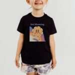 Bio T-Shirt Einschulung – Just Blooming Motiv – Farben Weiß und Schwarz3