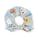 Recycelter Scrunchie mit fröhlichem Meeresmotiv – nachhaltig produziert von AbbyHooves 4