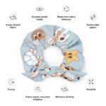 Recycelter Scrunchie mit fröhlichem Meeresmotiv – nachhaltig produziert von AbbyHooves 3