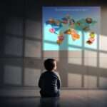 Buntes Kinderposter „So schmeckt unsere Welt“ mit typischen Speisen aus verschiedenen Kontinenten – Weltkarte zum Lernen & Staunen in 7 Größen 4