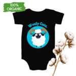 Bio-Babystrampler mit Schaf-Motiv „Wooly Cute“ in Weiß, Natural oder Schwarz – 100 % Baumwolle6