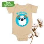 Bio-Babystrampler mit Schaf-Motiv „Wooly Cute“ in Weiß, Natural oder Schwarz – 100 % Baumwolle4