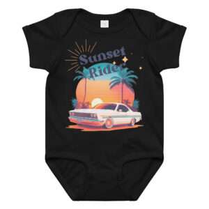 Babybody aus Baumwoll-Jersey 12–24 Monate „Sunset Rider“