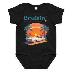 Babybody aus Baumwoll-Jersey 12–24 Monate „Cruisin’ into good vibes“