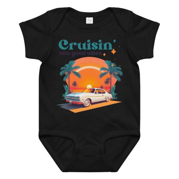 Babybody aus Baumwoll-Jersey 12–24 Monate „Cruisin’ into good vibes“