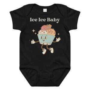 Babybody aus Baumwoll-Jersey 12–24 Monate „Ice Ice Baby“