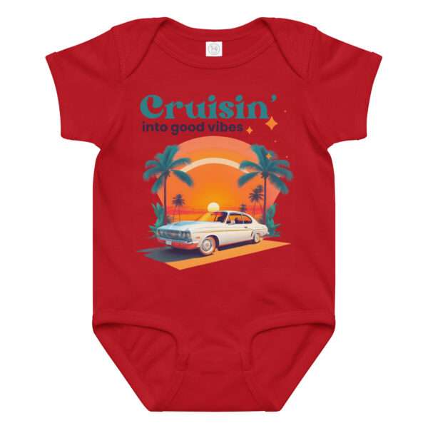 Babybody aus Baumwoll-Jersey 12–24 Monate „Cruisin’ into good vibes“ – Bild 2
