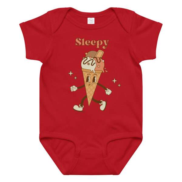Babybody aus Baumwoll-Jersey 12–24 Monate „Sleepy“ – Bild 2
