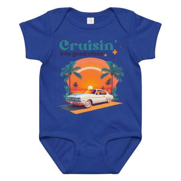 Babybody aus Baumwoll-Jersey 12–24 Monate „Cruisin’ into good vibes“ – Bild 3