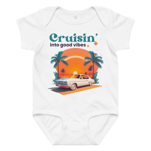 Babybody aus Baumwoll-Jersey 12–24 Monate „Cruisin’ into good vibes“ – Bild 5