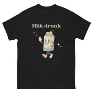 Unisex-Damen-T-Shirt „Milk Drunk“ – Für alle, die den Milchschaum lieben (XS–3XL)