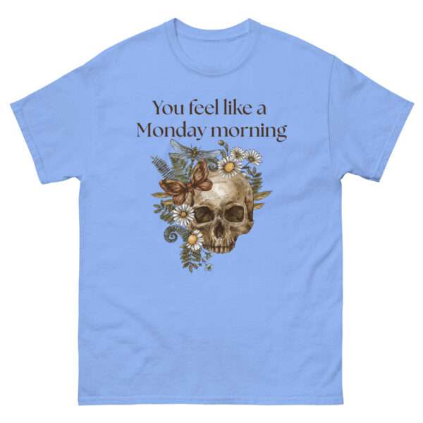 Unisex-Damen-T-Shirt „Sleepy – You feel like a Monday morning“ (XS–3XL) – Bild 4