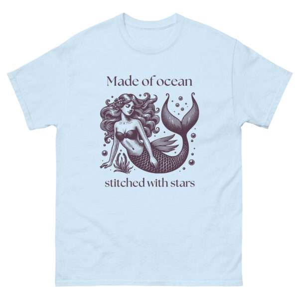 Unisex-Damen-T-Shirt „Made of ocean, stitched with stars“ (XS–3XL) – Bild 9