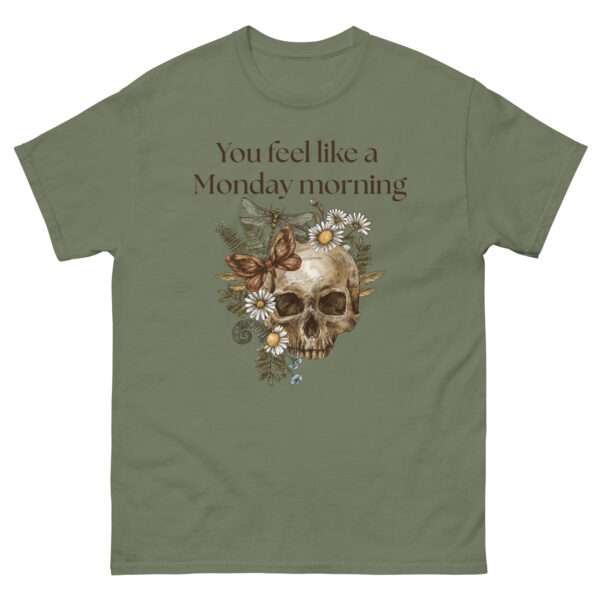 Unisex-Damen-T-Shirt „Sleepy – You feel like a Monday morning“ (XS–3XL) – Bild 2