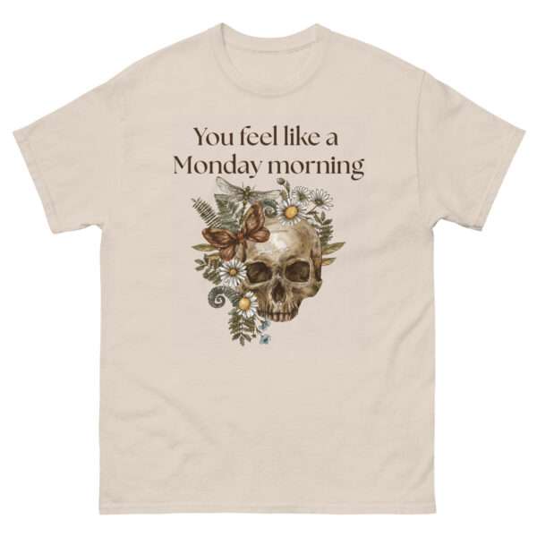 Unisex-Damen-T-Shirt „Sleepy – You feel like a Monday morning“ (XS–3XL) – Bild 8