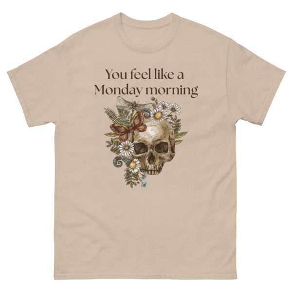 Unisex-Damen-T-Shirt „Sleepy – You feel like a Monday morning“ (XS–3XL) – Bild 6