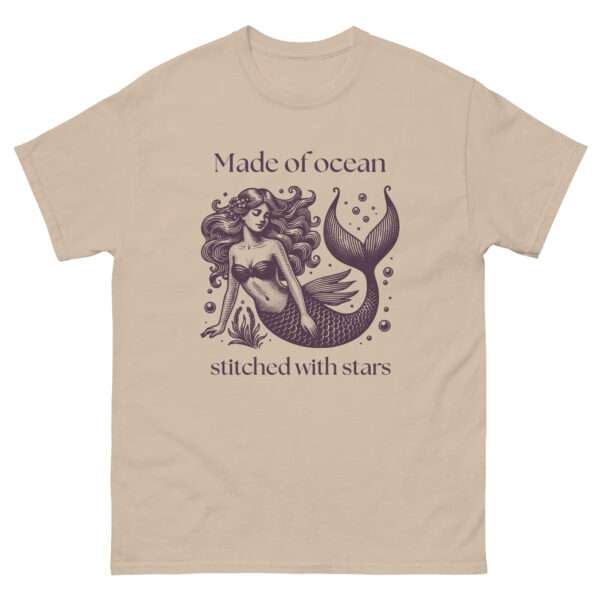 Unisex-Damen-T-Shirt „Made of ocean, stitched with stars“ (XS–3XL) – Bild 5