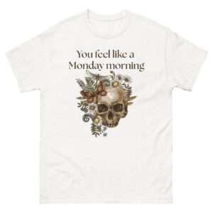 Unisex-Damen-T-Shirt „Sleepy – You feel like a Monday morning“ (XS–3XL)