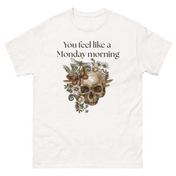 Unisex-Damen-T-Shirt „Sleepy – You feel like a Monday morning“ (XS–3XL)